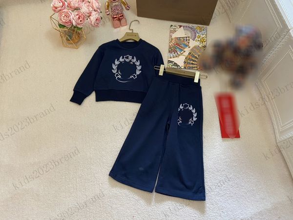 blue color designer girls autumn sets crew-neck hoodie with wide-leg pants two pieces sets limited edition new tracksuits sets 2023 brand de, White
blue color designer girls autumn sets crew-neck hoodie with wide-leg pants two pieces sets limited edition new tracksuits sets 2023 brand de, White