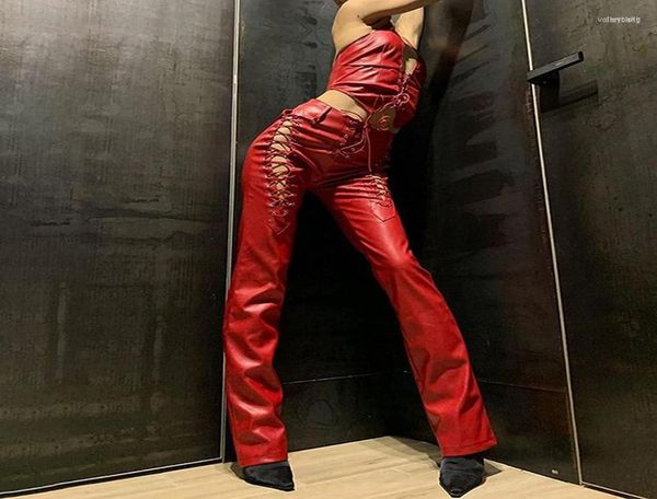 women039s pants women039s pu leather vintage punk 90s women lace up hollow out high waist drawstring bandage trousers cut cl4521753, Black;white
women039s pants women039s pu leather vintage punk 90s women lace up hollow out high waist drawstring bandage trousers cut cl4521753, Black;white