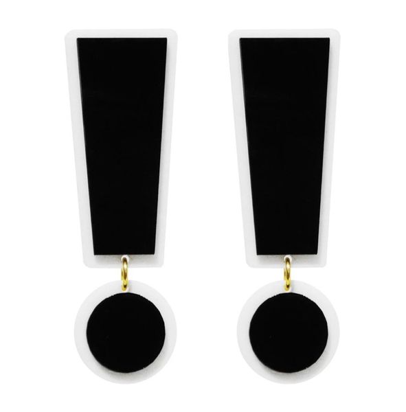 fashion super large black white acrylic symbol exclamation point dangle earring for womens trendy jewelry hyperbole accessories7766257, Silver
fashion super large black white acrylic symbol exclamation point dangle earring for womens trendy jewelry hyperbole accessories7766257, Silver
