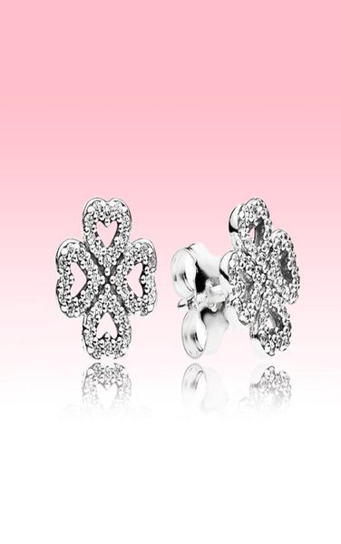 lucky clover stud earring 925 sterling silver women wedding jewelry with original box for cz diamond earrings set6758696, Golden;silver
lucky clover stud earring 925 sterling silver women wedding jewelry with original box for cz diamond earrings set6758696, Golden;silver