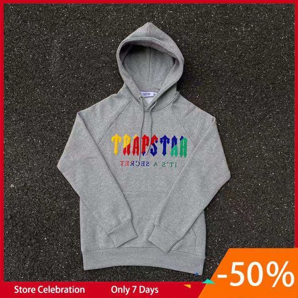 hoodie trapstar full tracksuit rainbow towel embroidery decoding hooded sportswear men and women suit zipper trousers size xl leisure trend, Gray
hoodie trapstar full tracksuit rainbow towel embroidery decoding hooded sportswear men and women suit zipper trousers size xl leisure trend, Gray