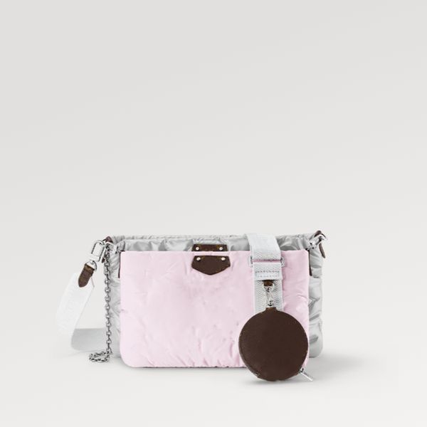explosion women's shoulder bag maxi multi pochette accessoires m21056 nylon pale pink d-ring coin purse coated canvas stainless-steel h
explosion women's shoulder bag maxi multi pochette accessoires m21056 nylon pale pink d-ring coin purse coated canvas stainless-steel h