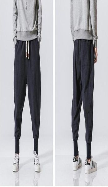 new store japanese casual cotton linen trouser male harem pant men ankle banded jogger pant chinese traditional clothe2127723, Black 
new store japanese casual cotton linen trouser male harem pant men ankle banded jogger pant chinese traditional clothe2127723, Black