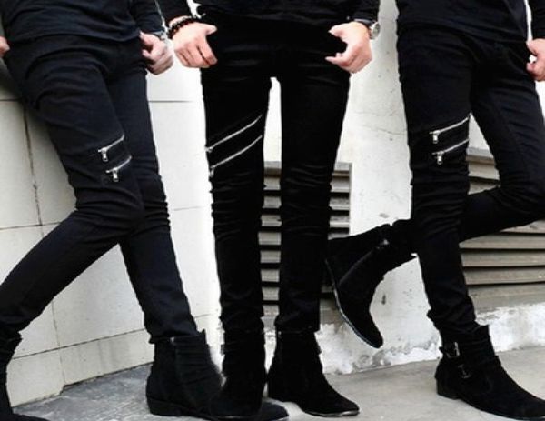 wholesportsman summer skinny jeans men korean wave of black zipper feet slim pants couple456966138, Blue 
wholesportsman summer skinny jeans men korean wave of black zipper feet slim pants couple456966138, Blue