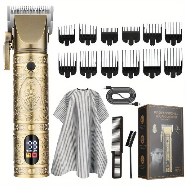father's day gift: professional cordless rechargeable hair clipper & trimmer with led display - perfect for grooming
father's day gift: professional cordless rechargeable hair clipper & trimmer with led display - perfect for grooming