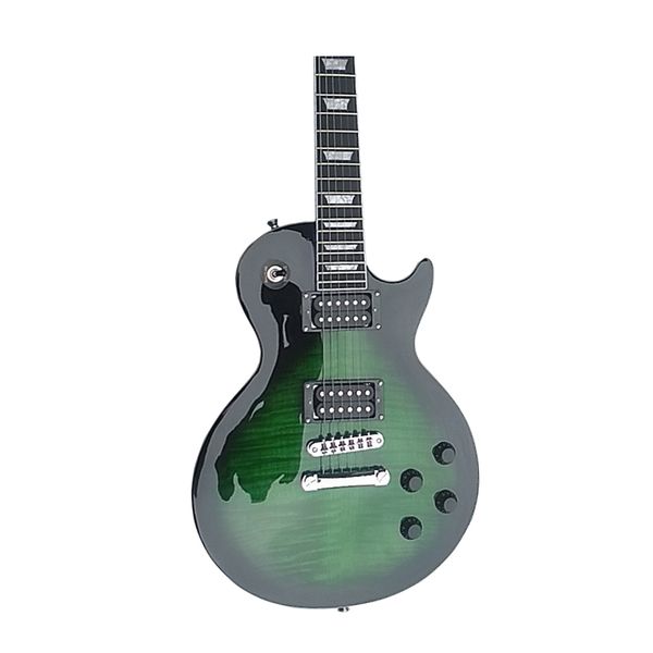 classic lp greenburst flame standard electric guitar, ebony fretboard frets nibs, wood guitars
classic lp greenburst flame standard electric guitar, ebony fretboard frets nibs, wood guitars