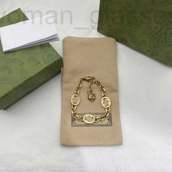 chain designer g family/gu family double letter bracelet simple ins medium ancient style light luxury texture tiger head and tail label 78ne, Black
chain designer g family/gu family double letter bracelet simple ins medium ancient style light luxury texture tiger head and tail label 78ne, Black