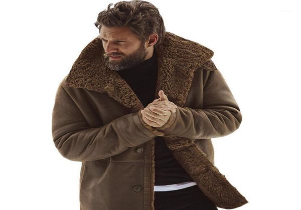 mens winter jacket vintage men leather jackets fur coat faux brown motorcycle bomber shearling button6046386, Black;brown
mens winter jacket vintage men leather jackets fur coat faux brown motorcycle bomber shearling button6046386, Black;brown