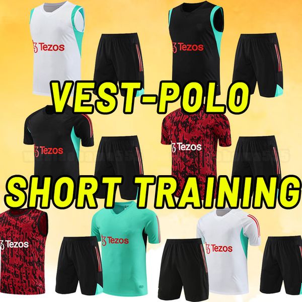 short sleeve training suit sancho soccer tracksuit mount mans utds fernandes manchesters shew rashford football shirt 2023 2024 vest polo pa, Black
short sleeve training suit sancho soccer tracksuit mount mans utds fernandes manchesters shew rashford football shirt 2023 2024 vest polo pa, Black