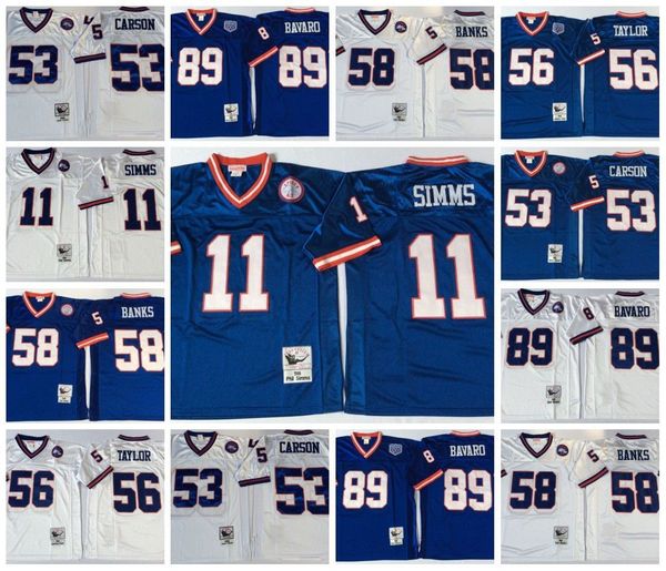 ncaa vintage retro 75th football 89 mark bavaro jerseys stitched 11 phil simms 53 harry carson 56 lawrence taylor 58 carl banks jersey, Black;red
ncaa vintage retro 75th football 89 mark bavaro jerseys stitched 11 phil simms 53 harry carson 56 lawrence taylor 58 carl banks jersey, Black;red