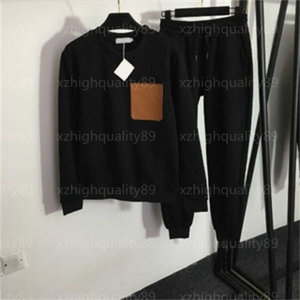 womens two piece tracksuits set black sweatshirt suits classic embossing process patchwork pocket long sleeve pullover casual pants designe, White
womens two piece tracksuits set black sweatshirt suits classic embossing process patchwork pocket long sleeve pullover casual pants designe, White