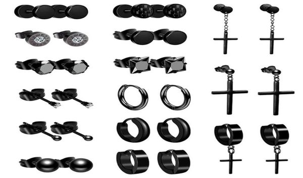 boniskiss 15 pairs 316l stainless steel earrings for men women hip hop black piercing stud earring fashion jewelry gift8591526, Golden;silver
boniskiss 15 pairs 316l stainless steel earrings for men women hip hop black piercing stud earring fashion jewelry gift8591526, Golden;silver