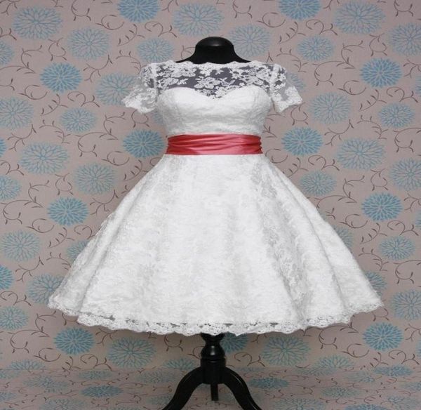 new princess lace a line bridal gowns with short sleeves w1416 wedding gowns tea length detachable sash real image fashion sheer m7427254, White
new princess lace a line bridal gowns with short sleeves w1416 wedding gowns tea length detachable sash real image fashion sheer m7427254, White