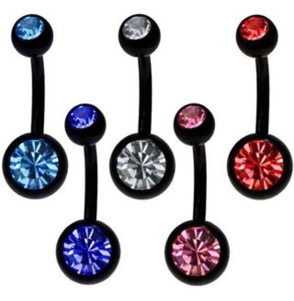 belly button ring 50pcslot mix 5 colors anodized black stainless steel body piercing jewelry double gem navel belly ring2593833, Silver
belly button ring 50pcslot mix 5 colors anodized black stainless steel body piercing jewelry double gem navel belly ring2593833, Silver