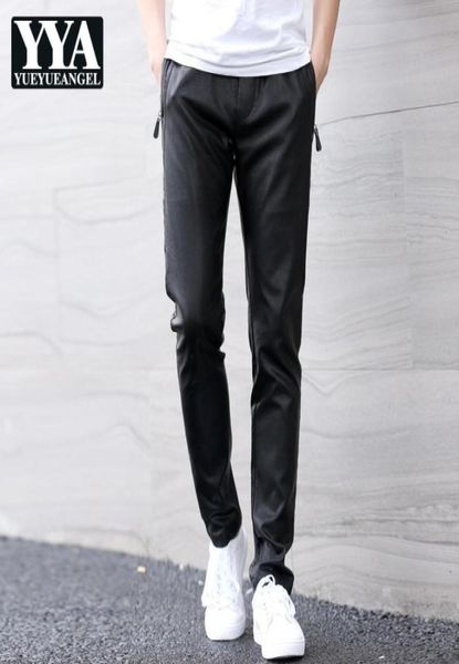 mens elastic waist pu leather harem pants straight casual streetwear slim fit trousers male big size faux leather black pants5922044
mens elastic waist pu leather harem pants straight casual streetwear slim fit trousers male big size faux leather black pants5922044