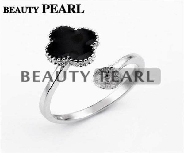 pearl ring settings black cloverleaf ring base 925 sterling silver diy jewellery semi mount 5 pieces7624640, Slivery;crystal
pearl ring settings black cloverleaf ring base 925 sterling silver diy jewellery semi mount 5 pieces7624640, Slivery;crystal