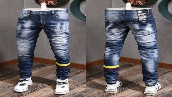 2020 fw patch distressed light blue jeans cool guy fit yellow striped skinny fit leg denim pants men3983231
2020 fw patch distressed light blue jeans cool guy fit yellow striped skinny fit leg denim pants men3983231