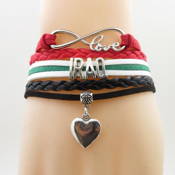 infinity love iraq bracelet heart charm iraq national flag bracelets bangles for woman and man jewelry8264791, Golden;silver
infinity love iraq bracelet heart charm iraq national flag bracelets bangles for woman and man jewelry8264791, Golden;silver
