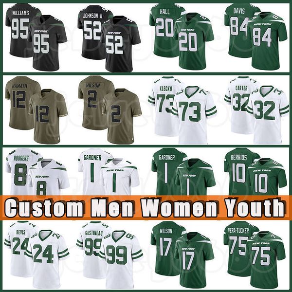 1 ahmad sauce gardner 17 garrett wilson football jerseys 8 aaron rodgers 2 zach wilson allen lazard quinnen williams jetes breece hall joe n, Black;red
1 ahmad sauce gardner 17 garrett wilson football jerseys 8 aaron rodgers 2 zach wilson allen lazard quinnen williams jetes breece hall joe n, Black;red