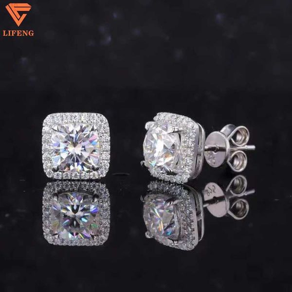 fashion luxury jewelry 925 sterling silver 6x6 cushion shaped vvs moissanite diamond stud geometric earrings for women, Golden
fashion luxury jewelry 925 sterling silver 6x6 cushion shaped vvs moissanite diamond stud geometric earrings for women, Golden