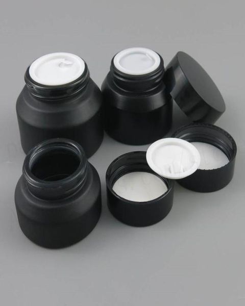 20 x 15g 30g 50g frost black make up glass jar with black lids white seal container cosmetic packaging8985924
20 x 15g 30g 50g frost black make up glass jar with black lids white seal container cosmetic packaging8985924
