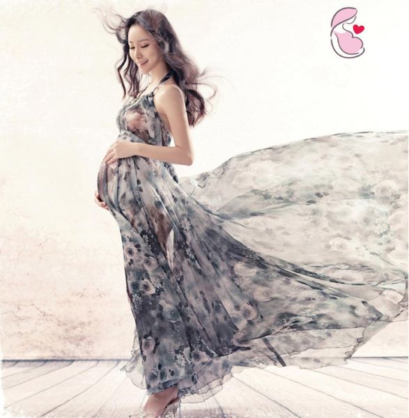 maternity dresses pregnant women pography props vintage printed pregnancy po shoot shower dress8001285, White 
maternity dresses pregnant women pography props vintage printed pregnancy po shoot shower dress8001285, White