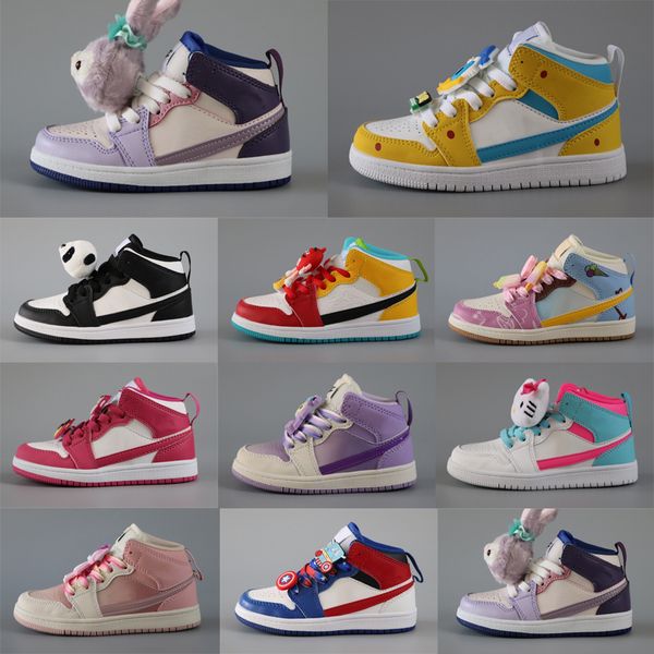 infants 1s toddler kids 1 mid panda basketball shoe childrens cartoon trainers sneakers kid captain athletic shoes childrens rabbit sneaker, Black
infants 1s toddler kids 1 mid panda basketball shoe childrens cartoon trainers sneakers kid captain athletic shoes childrens rabbit sneaker, Black