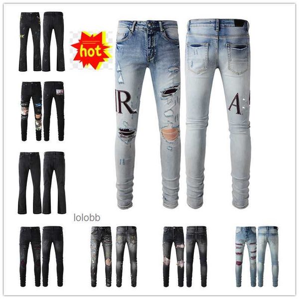 2023 new arrivals amirly mens luxury designer denim purple jeans holes trousers jean coolguy biker pants man clothing 0msk, Blue
2023 new arrivals amirly mens luxury designer denim purple jeans holes trousers jean coolguy biker pants man clothing 0msk, Blue