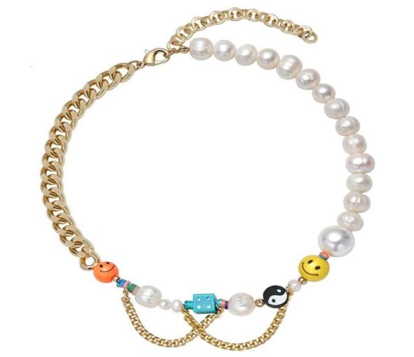 fashion necklace product happy go lucky smiling face chooker y2k yin yang rainbow creative cuba284s6351383, Silver
fashion necklace product happy go lucky smiling face chooker y2k yin yang rainbow creative cuba284s6351383, Silver