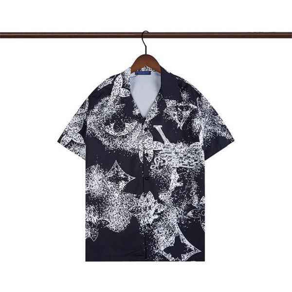 ss luxury men's casual shirts letter print women's hawaiian shirts loose beach seaside all with street style fashion short sleeve, White;black
ss luxury men's casual shirts letter print women's hawaiian shirts loose beach seaside all with street style fashion short sleeve, White;black