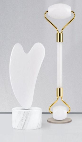 fast ems ship jade roller for face and gua sha set beauty cosmetic facial skin massager tool original handcraft natural white7753209
fast ems ship jade roller for face and gua sha set beauty cosmetic facial skin massager tool original handcraft natural white7753209