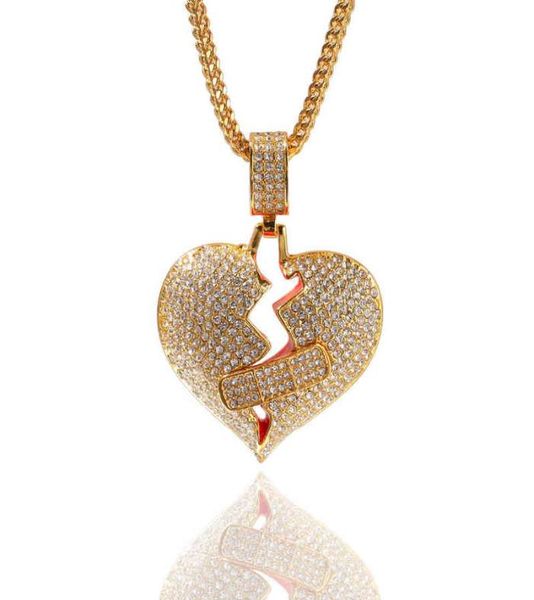 pendant necklaces for women hip hop new full diamond band aid broken heart alloy ok tension love 2204202988940, Silver
pendant necklaces for women hip hop new full diamond band aid broken heart alloy ok tension love 2204202988940, Silver