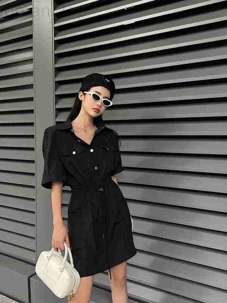 basic & casual dresses designer p family 23 spring/summer new fashion and handsome triangle decorative drawstring design short sleeve slim v, Black;gray
basic & casual dresses designer p family 23 spring/summer new fashion and handsome triangle decorative drawstring design short sleeve slim v, Black;gray