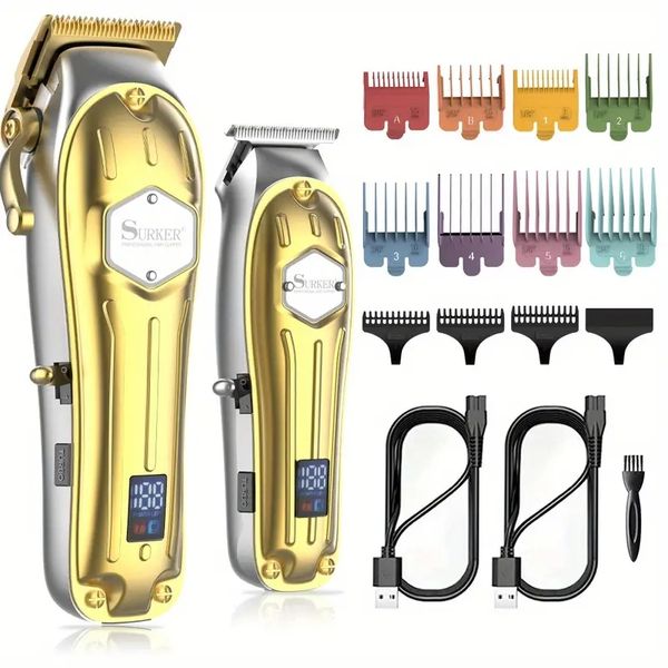 father's day gift: professional electric hair trimmer with lcd digital display - vintage metal hair clipper
father's day gift: professional electric hair trimmer with lcd digital display - vintage metal hair clipper