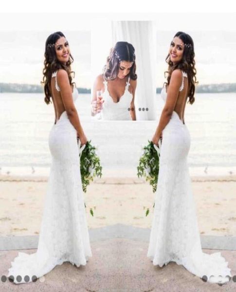 lace wedding dress country style count train deep v neck backless wedding dresses handmade mermaid bridal gowns simple wear8587252, White
lace wedding dress country style count train deep v neck backless wedding dresses handmade mermaid bridal gowns simple wear8587252, White