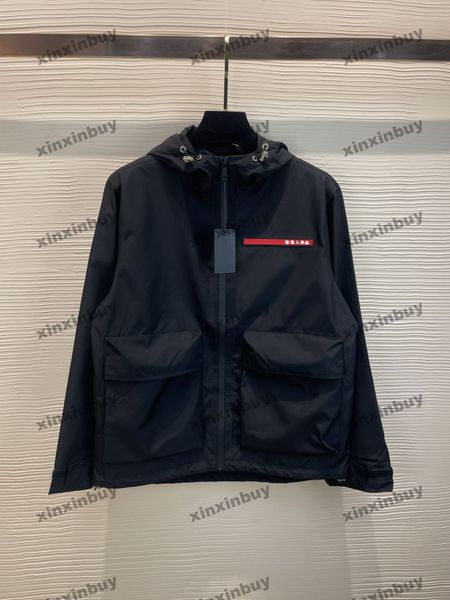 xinxinbuy men designer coat jacket nylon metal triangle label big pocket long sleeve women blue red green white m-2xl, Black;brown
xinxinbuy men designer coat jacket nylon metal triangle label big pocket long sleeve women blue red green white m-2xl, Black;brown