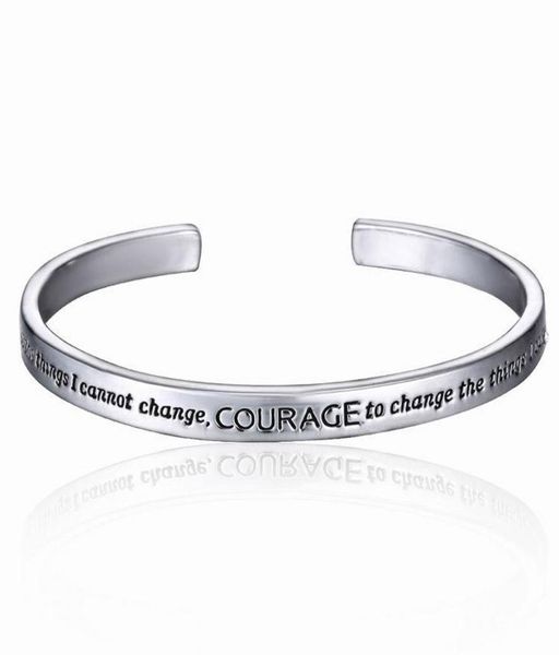 new serenity prayer silver plated bracelet in a gift box love for women7089675, Black
new serenity prayer silver plated bracelet in a gift box love for women7089675, Black