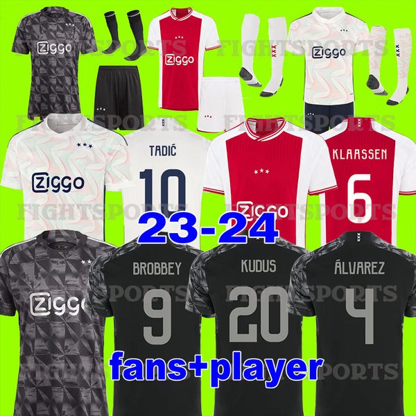 23 24 ajaxs soccer jerseys bassey berghuis third black kit klaassen bergwijn cruyff 2023 2024 home football shirts men kids uniforms brobbey, Black;yellow
23 24 ajaxs soccer jerseys bassey berghuis third black kit klaassen bergwijn cruyff 2023 2024 home football shirts men kids uniforms brobbey, Black;yellow