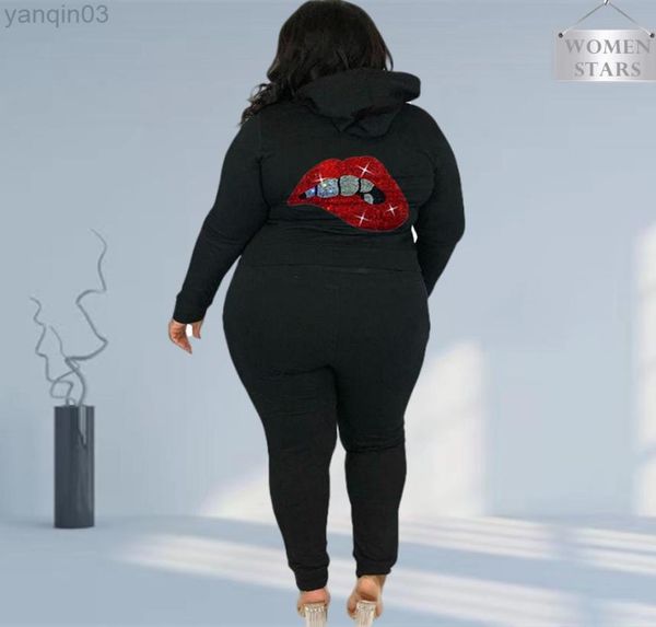 women039s plus size tracksuits sets women clothing winter jogging pants tracksuit lip two piece outfits whole drop 5568251, Black
women039s plus size tracksuits sets women clothing winter jogging pants tracksuit lip two piece outfits whole drop 5568251, Black