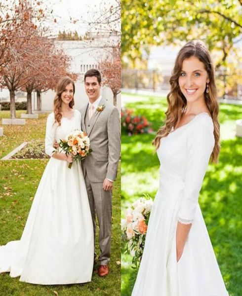 modest 2017 lace and satin wedding dresses with 34 long sleeves pocket garden bridal gowns plus size custom made en103068374448, White
modest 2017 lace and satin wedding dresses with 34 long sleeves pocket garden bridal gowns plus size custom made en103068374448, White