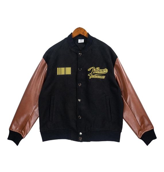 varsity baseball jacket men women 1 patchwork bomber jackets outerwear coats2335960, Black;brown
varsity baseball jacket men women 1 patchwork bomber jackets outerwear coats2335960, Black;brown