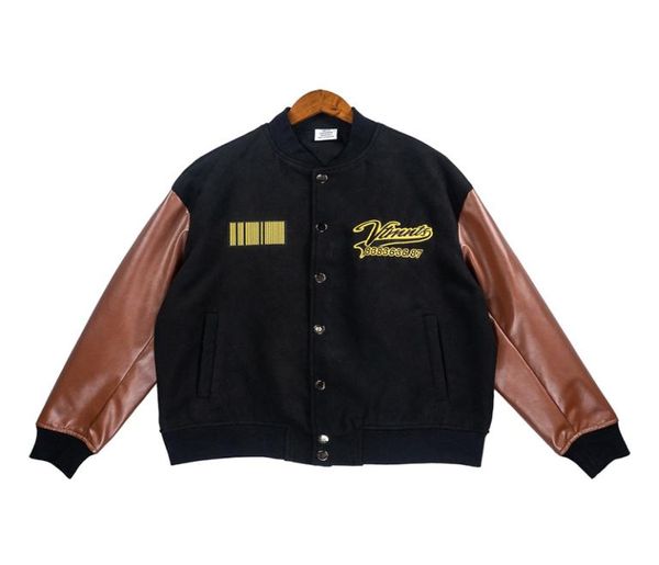 varsity baseball jacket men women 1 patchwork bomber jackets outerwear coats6596262, Black;brown
varsity baseball jacket men women 1 patchwork bomber jackets outerwear coats6596262, Black;brown