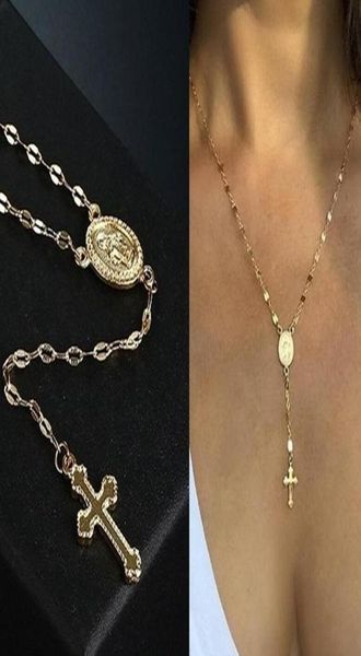 new vintage chain necklace christian bohemia religious rosary pendant necklace for women charm jewelry gifts3428207, Silver
new vintage chain necklace christian bohemia religious rosary pendant necklace for women charm jewelry gifts3428207, Silver