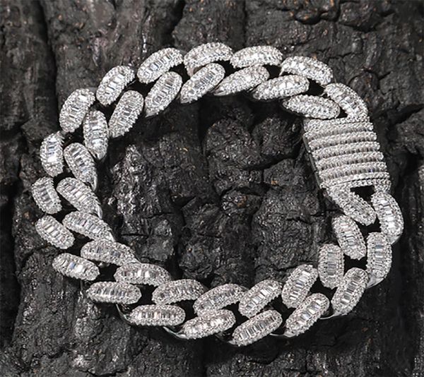 15mm baguette cuban link iced out bracelets 14k white gold icy cubic zirconia jewelry 7inch 8inch hiphop bracelet2223699, Black
15mm baguette cuban link iced out bracelets 14k white gold icy cubic zirconia jewelry 7inch 8inch hiphop bracelet2223699, Black