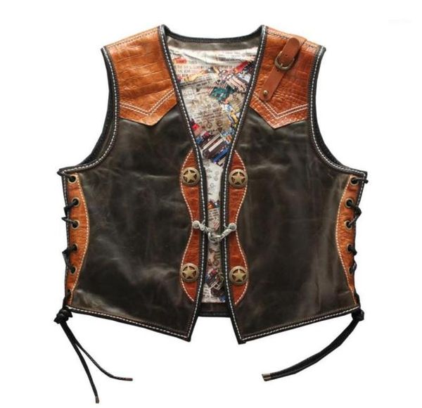 mens cowhide genuine leather vest punk rock real leather sleeveless jackets motorcycle biker vests adjustable zipper waistcoat12532454710, Black;white
mens cowhide genuine leather vest punk rock real leather sleeveless jackets motorcycle biker vests adjustable zipper waistcoat12532454710, Black;white