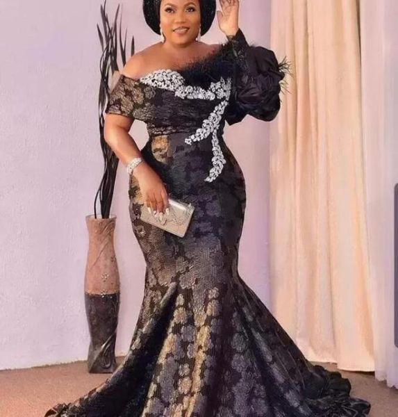 arabic aso ebi style prom dresses with feathers 2022 one shoulder sweep train plus size appliques lace formal evening occasion gow2833126, Black
arabic aso ebi style prom dresses with feathers 2022 one shoulder sweep train plus size appliques lace formal evening occasion gow2833126, Black