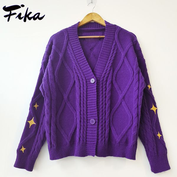 women's knits tees 2023 autumn dark purple now vneck tay star lor embroidery swi knit ft cardigan casual button sweater y2k streetwear, White
women's knits tees 2023 autumn dark purple now vneck tay star lor embroidery swi knit ft cardigan casual button sweater y2k streetwear, White