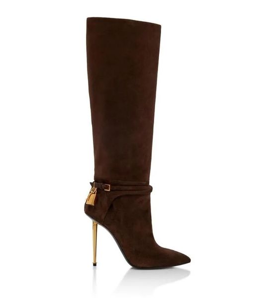 winter fashion women long knee boots booties fords padlock leather women lock-and-key buckled straps famous brands high heels booty party we, Black
winter fashion women long knee boots booties fords padlock leather women lock-and-key buckled straps famous brands high heels booty party we, Black