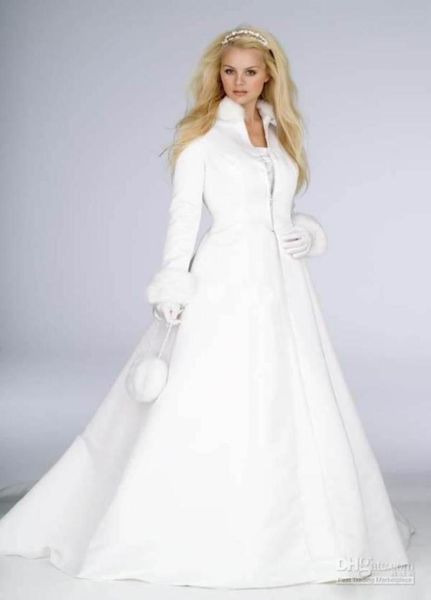 new arrival winter bridal dress floor length long sleeve warm coat wedding dress wds08851333195761594, White
new arrival winter bridal dress floor length long sleeve warm coat wedding dress wds08851333195761594, White