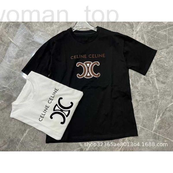 women's t-shirt designer ce family 23 early spring new niche design letter printing loose simple casual short-sleeved t-shirt dt5p, White
women's t-shirt designer ce family 23 early spring new niche design letter printing loose simple casual short-sleeved t-shirt dt5p, White